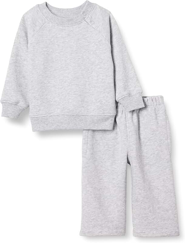 Unisex Baby French Terry Sweatshirt and Pants Set