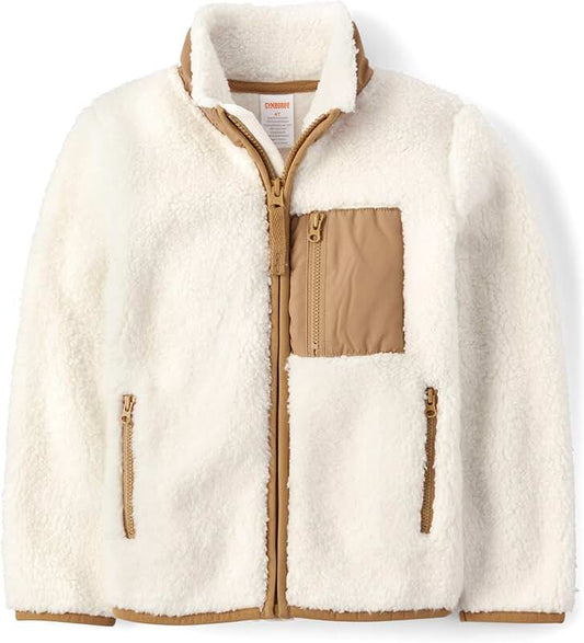 Baby Girls' and Toddler Sherpa Zip Jacket