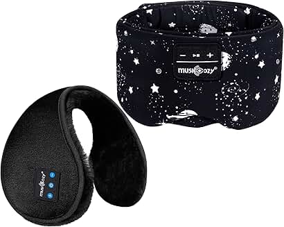 Wireless Sleep Mask with Headphones and Adjustable Band