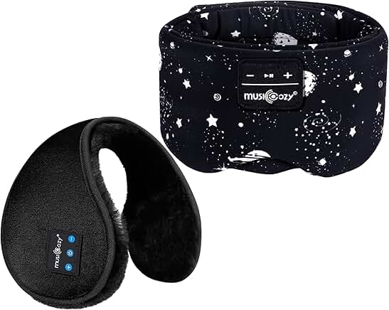 Wireless Sleep Mask with Headphones and Adjustable Band
