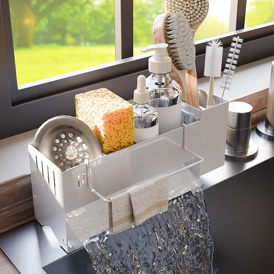 Two Stainless Steel Snack Containers, 550ml, Double Compartments