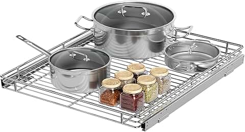 Pull Out Kitchen Organizer with Smooth Sliding