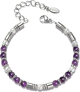 Silver Beaded Boho Bracelet for Women