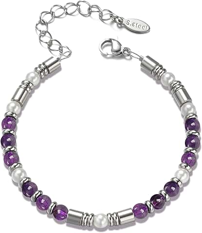 Silver Beaded Boho Bracelet for Women