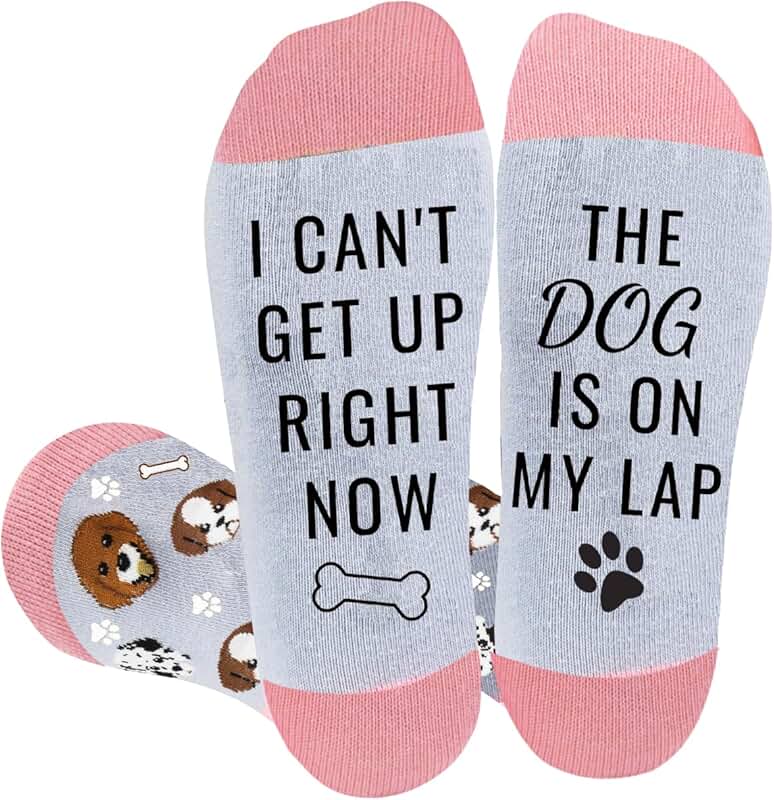 Dog Mom Socks with Gift Box for Dog Lovers
