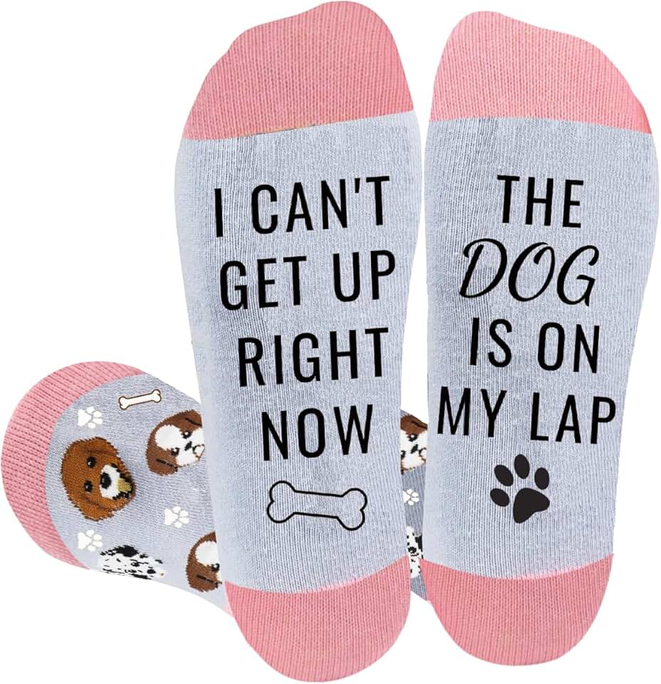 Dog Mom Socks with Gift Box for Dog Lovers