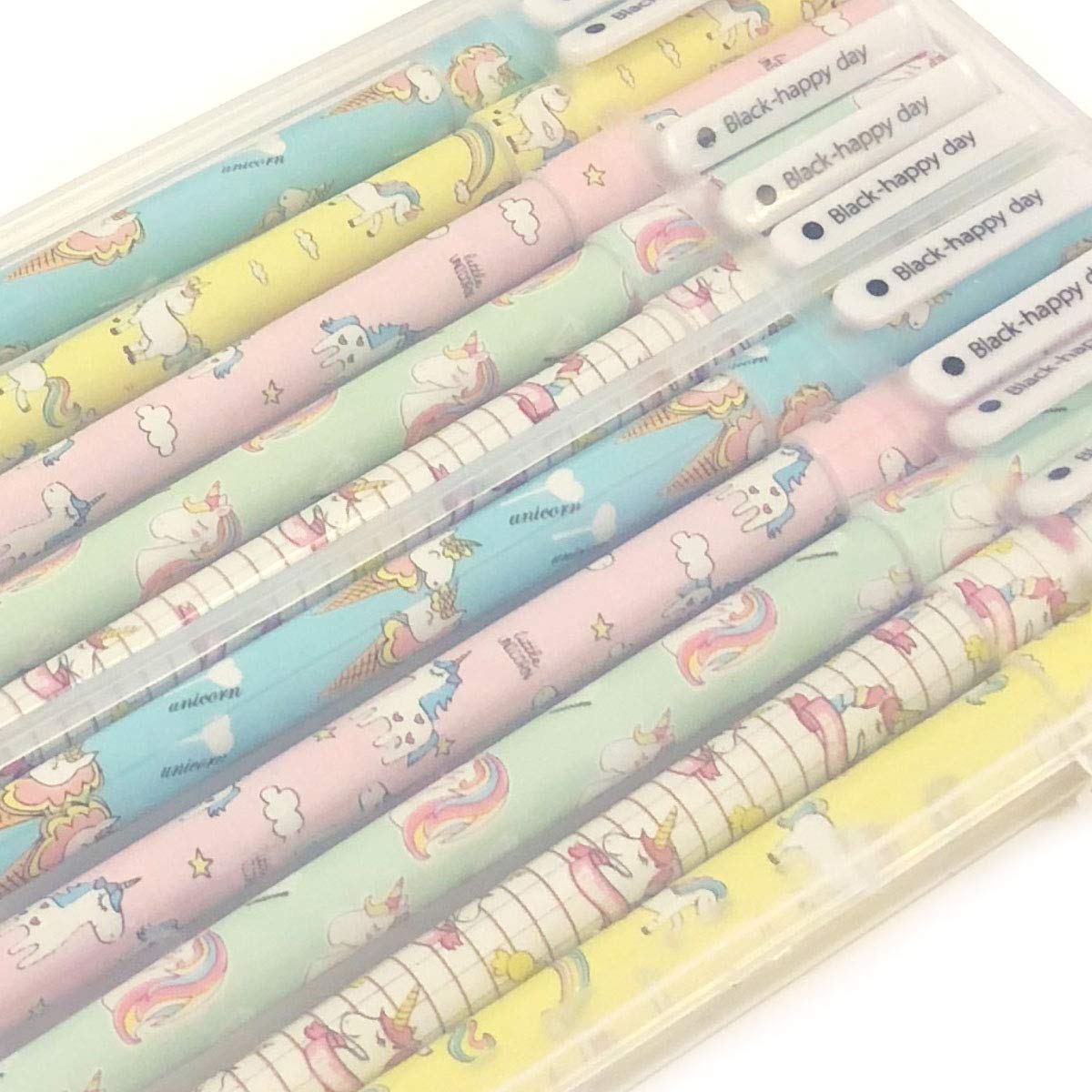 Set of 10 Unicorn Flamingo Gel Ink Pens with Fine Point