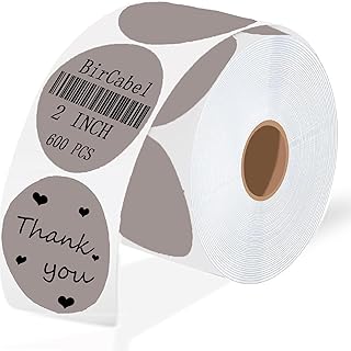 2 Inch Gray Round Thermal Labels, 600 per Roll