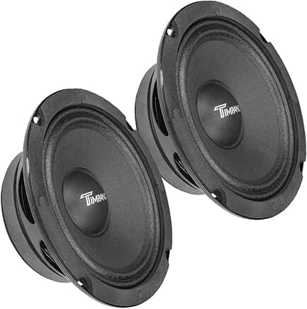 6.5 Inch Shallow Midrange Car Speakers, 500W, Pair
