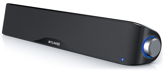 Computer Speakers with HiFi Sound, USB Powered, Bluetooth 5.0, and Aux-in