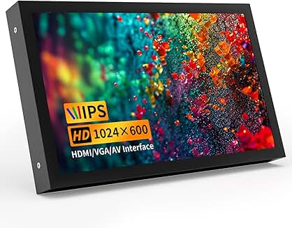7-Inch IPS Mini Monitor with HDMI, VGA, AV Inputs