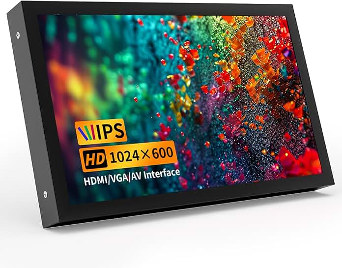 7-Inch IPS Mini Monitor with HDMI, VGA, AV Inputs