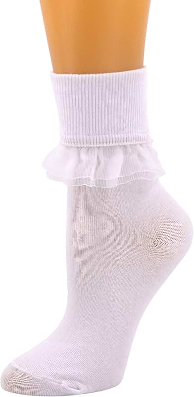 Women Lace Ruffle Ankle Socks