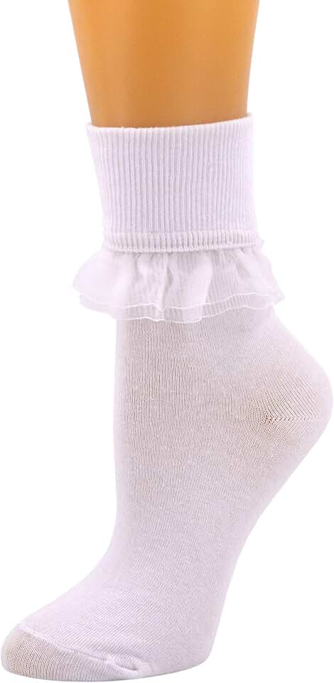 Women Lace Ruffle Ankle Socks