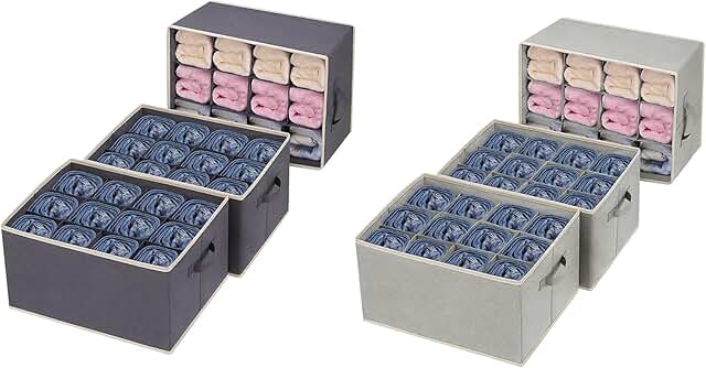 12-Slot Jeans and Clothes Organizer for Wardrobe