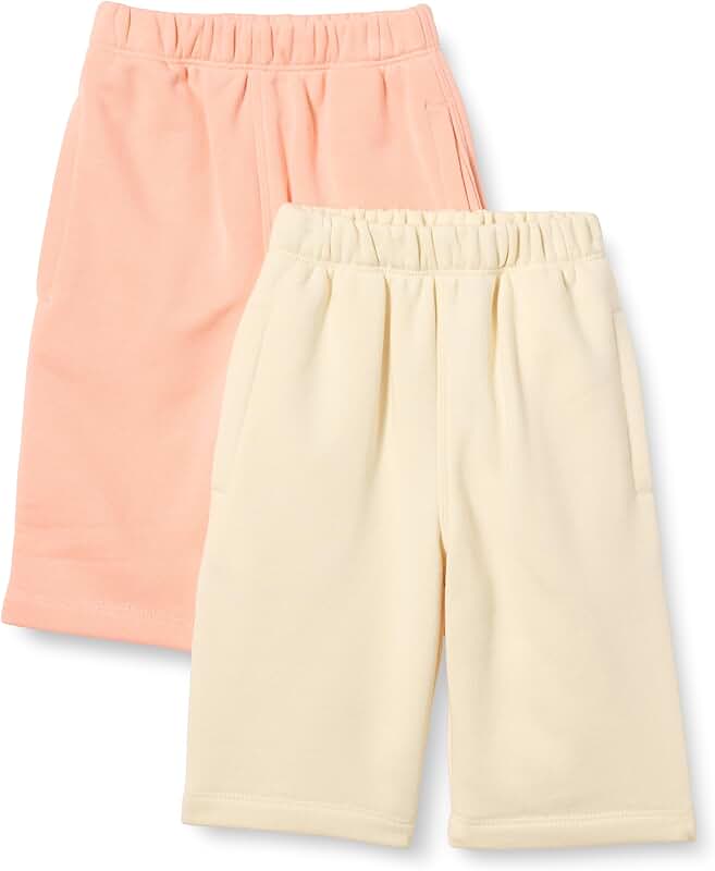 Pack of 2 unisex toddler and baby French terry cotton pants