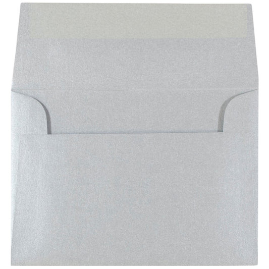 Silver Metallic 4Bar Invitation Envelopes, 25 Pack