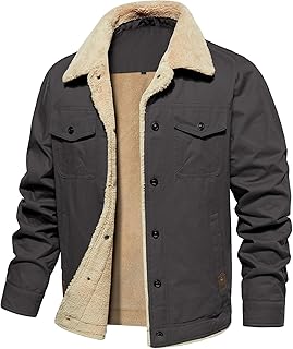 Men's Warm Winter Cotton Fleece Work Coat