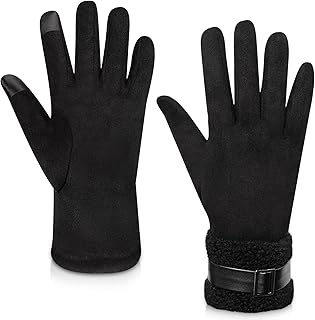 Women's Fleece-Lined Touchscreen Winter Gloves