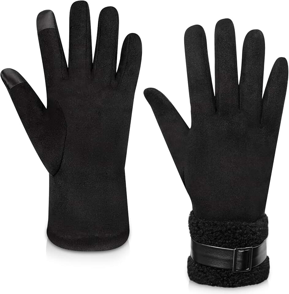 Women's Fleece-Lined Touchscreen Winter Gloves