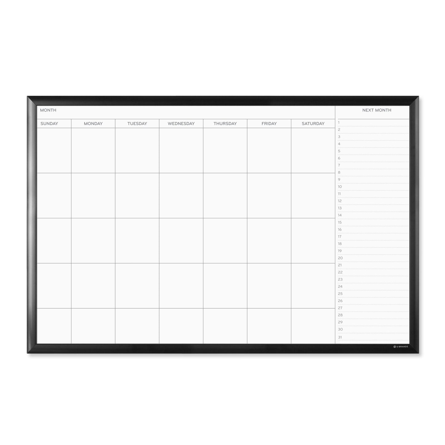Magnetic Dry Erase Calendar White Board 36x24 Inches