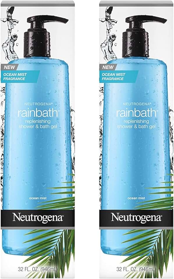 Moisturizing Ocean Mist Shower and Bath Gel, 32 oz, Pack of 2