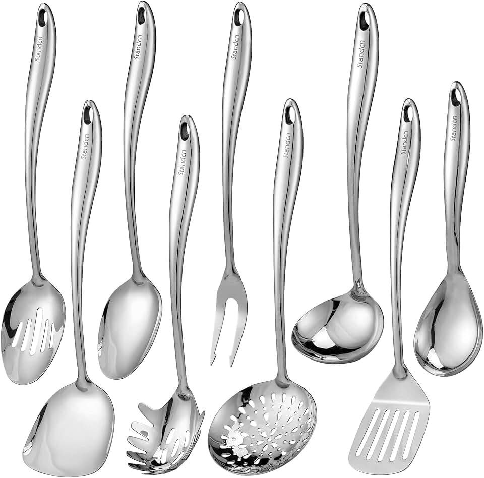 9-Piece Stainless Steel Kitchen Utensil Set
