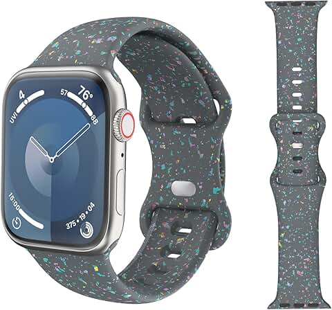 Colorful Flakes Silicone Watch Band for Smartwatch