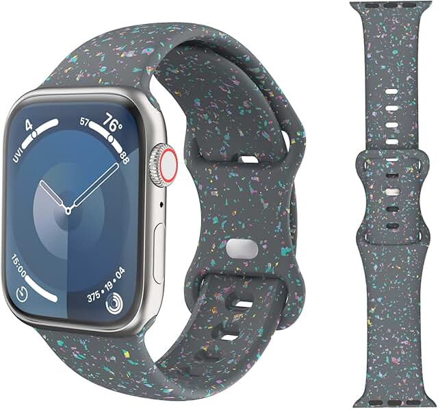 Colorful Flakes Silicone Watch Band for Smartwatch