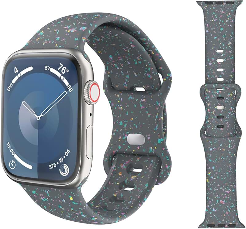 Colorful Flakes Silicone Watch Band for Smartwatch