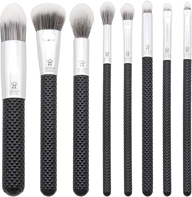 8-Piece Makeup Brush Set with Travel Pouch