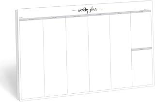 Jumbo Weekly Desk Planner Notepad, 50 Sheets