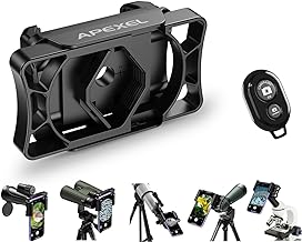Phone Adapter for Telescope and Binoculars with Remote