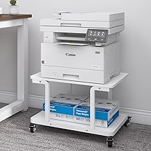 Large 2-Tier Printer Stand with Wheels and Storage
