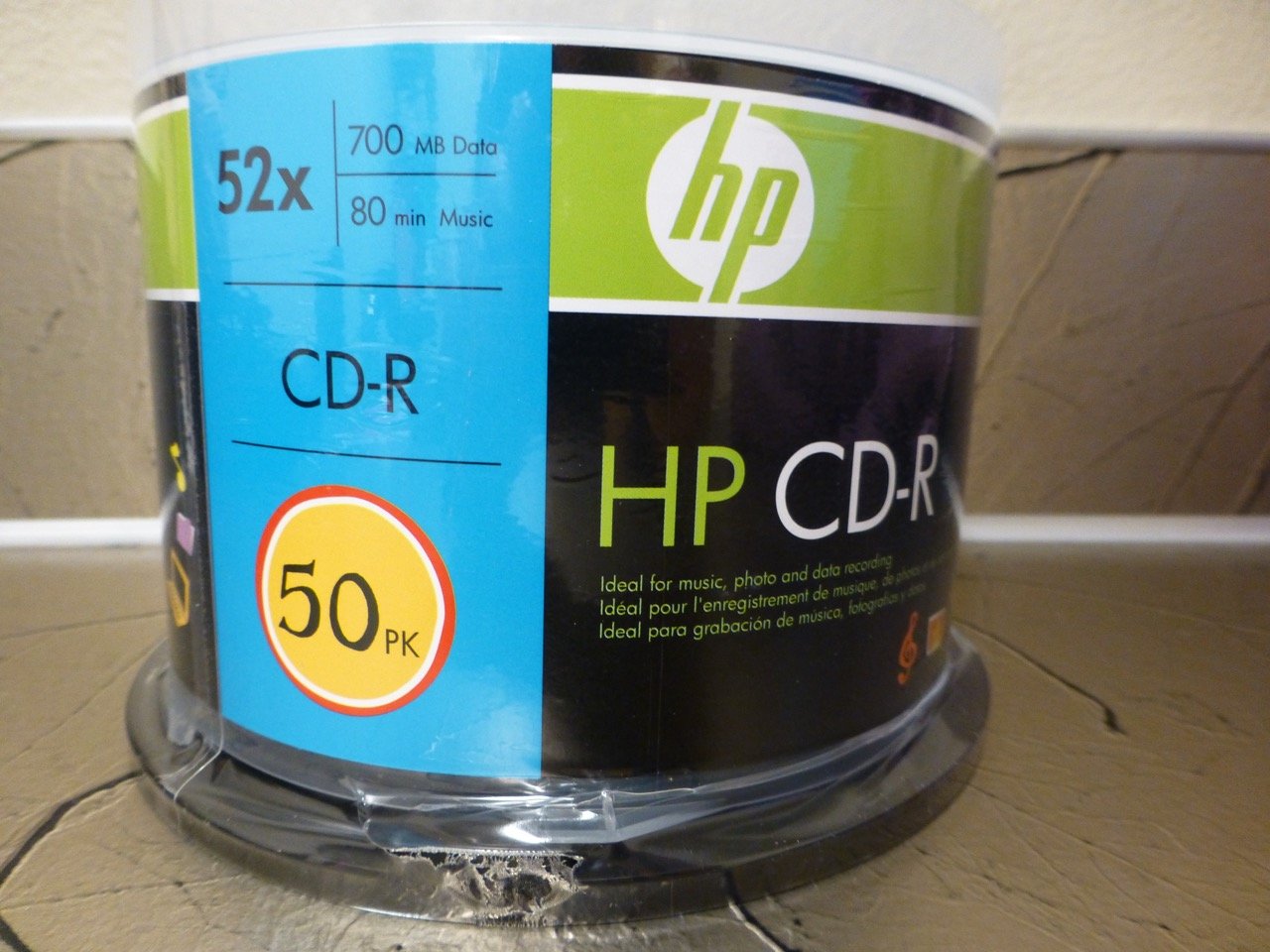 NEW CD-R 80 Minute (700 MB) (52x) Branded (50 Ea/Pkg) (10018)