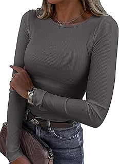 Women's Slim Long Sleeve Crop Top for Going Out
