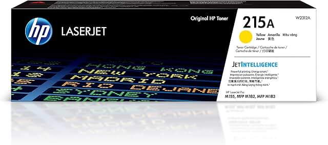 Yellow toner cartridge for laser printers