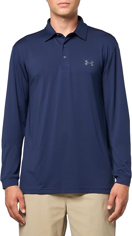 Men's Long Sleeve Polo for Playoffs