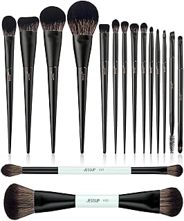 14-Piece Makeup Brush Set with Double-Sided Brushes