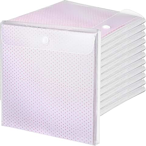 36-Piece Clear Scrapbook Paper Storage Organizer