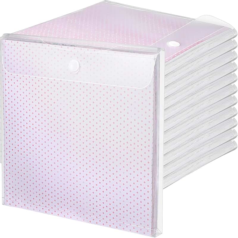 36-Piece Clear Scrapbook Paper Storage Organizer