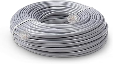 100 ft grey landline phone extension cord