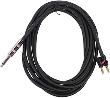 15ft 1/4" to Banana Speaker Cable, 16 Gauge