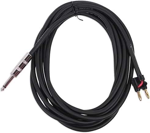 15ft 1/4" to Banana Speaker Cable, 16 Gauge