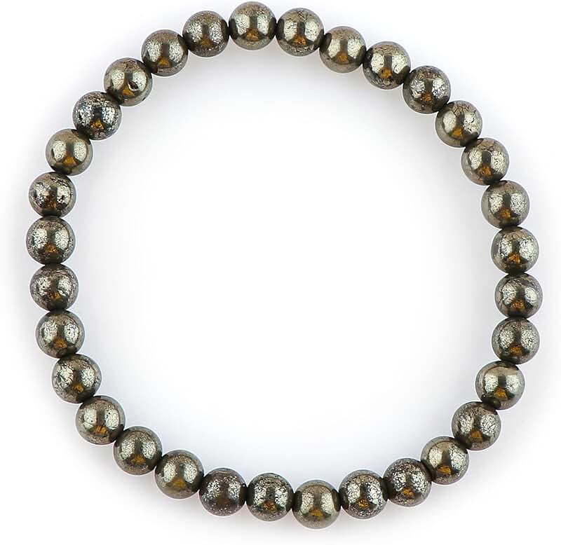 Natural 6mm Gemstone Stretch Bracelet for Men and Women