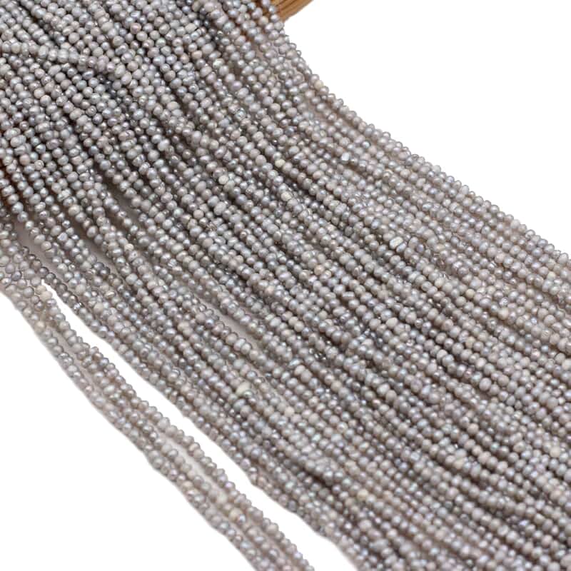 Natural Grey Mini Pearl Beads for Jewelry Making
