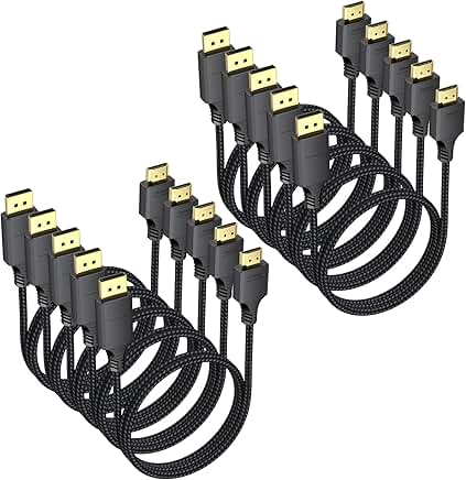3ft DisplayPort to HDMI Cable 10 Pack