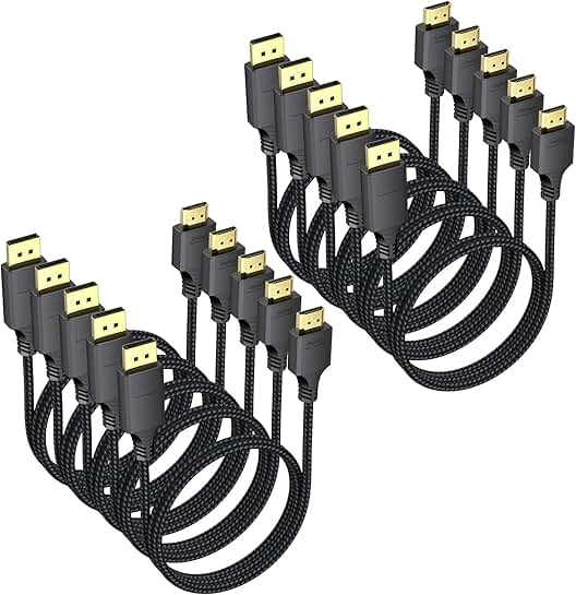 3ft DisplayPort to HDMI Cable 10 Pack