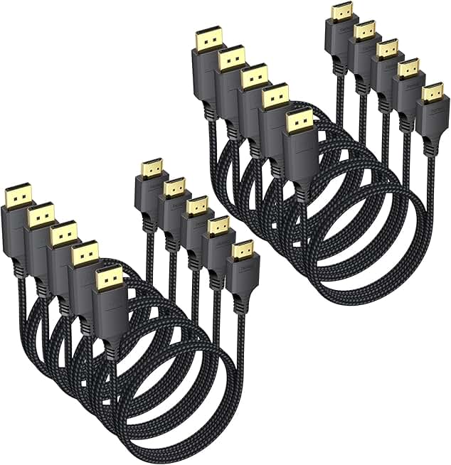 3ft DisplayPort to HDMI Cable 10 Pack