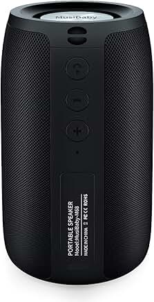 Portable Waterproof Bluetooth Speaker with Deep Bass